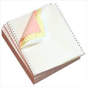 9 1/2 x 7 3-Part Carbonless Computer Forms White /Canary /Pink with Marginal Perforations, 